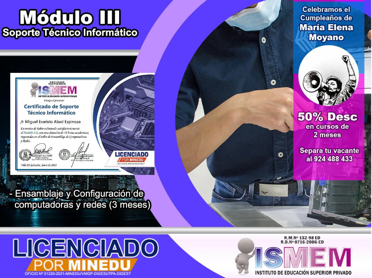 Diseño ensamblaje de computadoras y redes